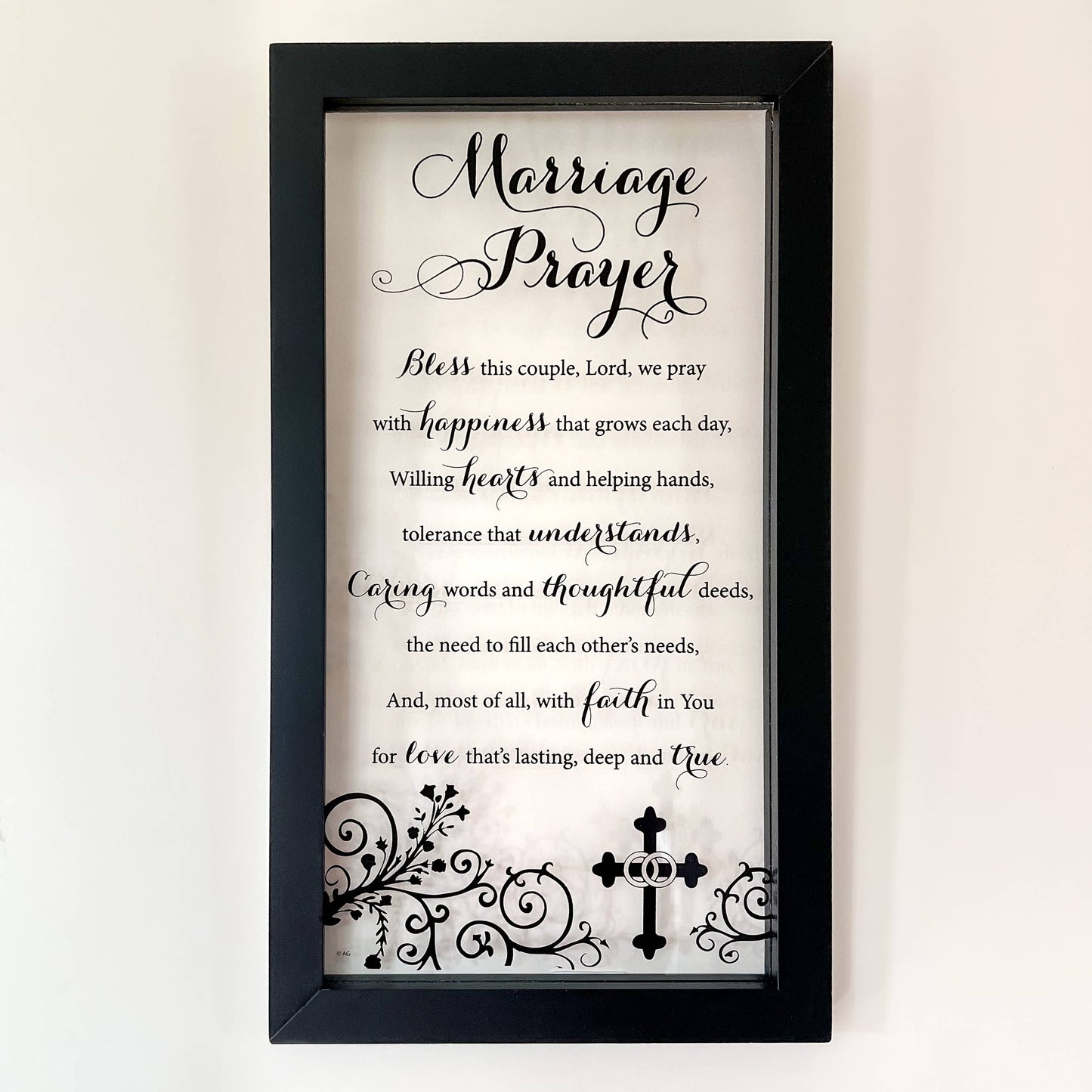 Abbey + CA Gift - Marriage Prayer Wall Plaque