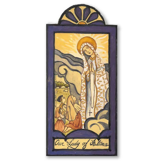 Lynn Garlick Retablos - Our Lady of Fatima-Our Lady of the Rosary