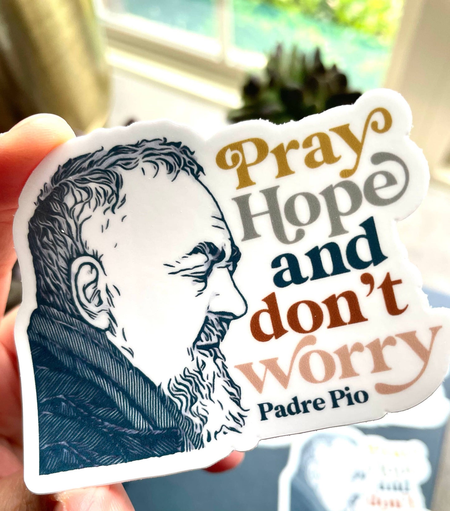 The Stump of Jesse - St. Padre Pio of Pietrelcina Catholic Sticker