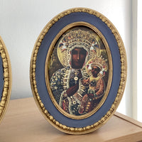 Gold Oval Framed Marian Prints