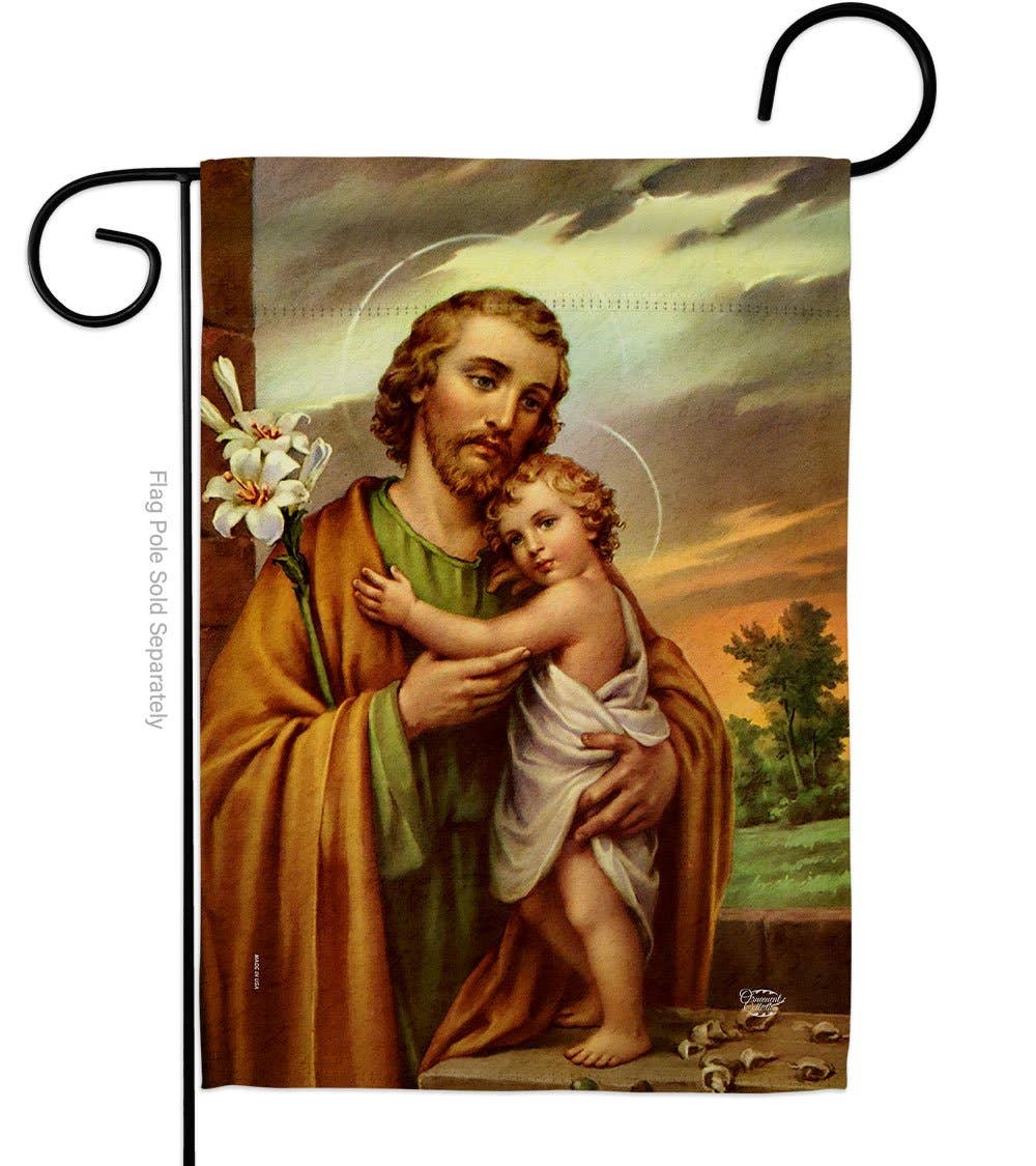Garden Flag - Joseph & Jesus Religious Faith Decor Flag