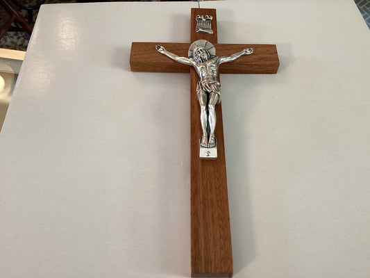 8” Wooden Wall Crucifix