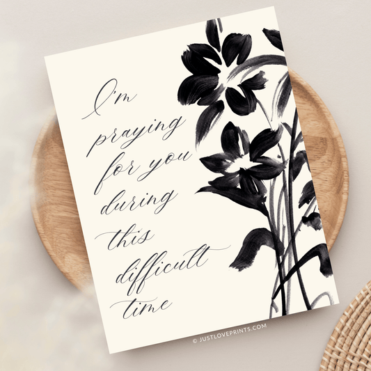 Just Love Prints - Catholic Sympathy Greeting Card