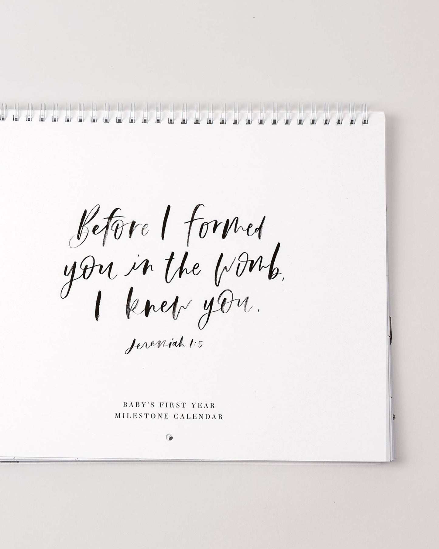 Be A Heart - Christian Baby Milestone Calendar | Gift | Keepsake Decor