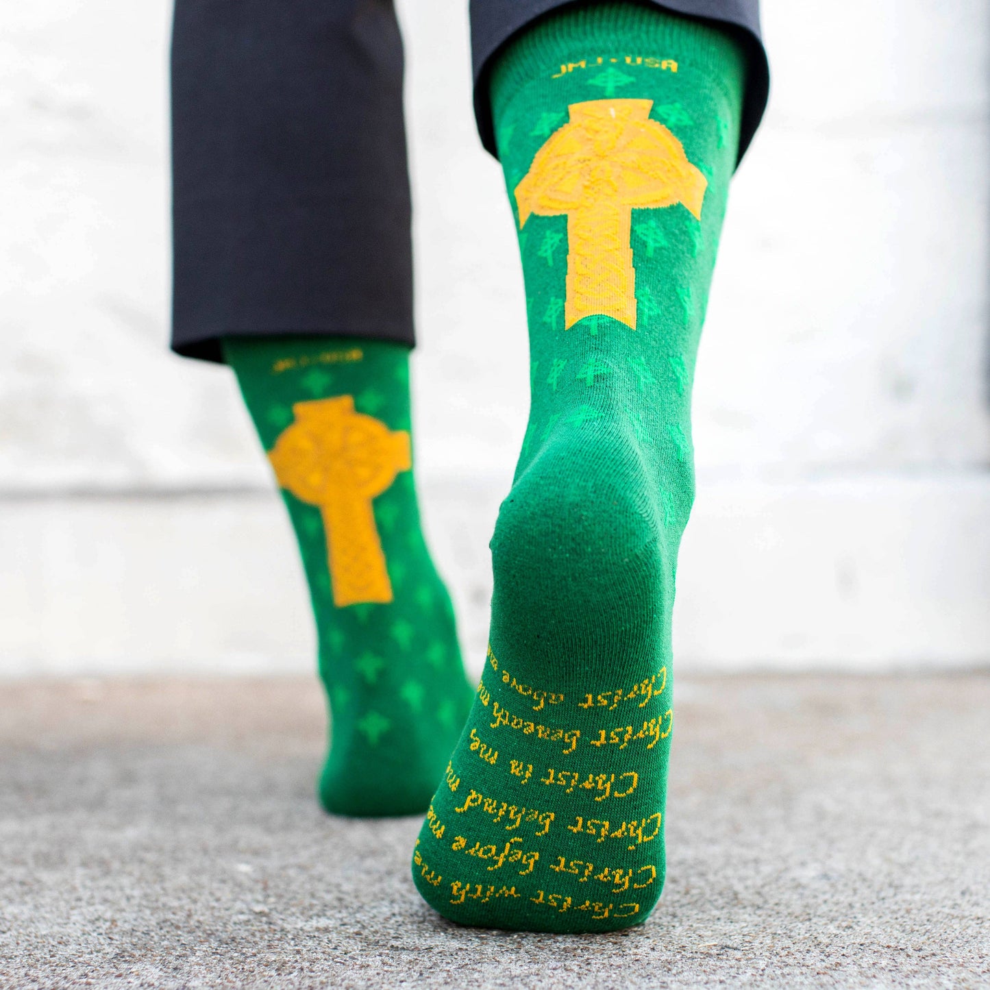Sock Religious - St. Patrick - High Cross Adult Socks