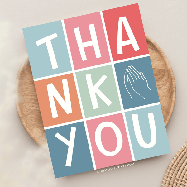 Just Love Prints - Christian Thank You Greeting Card