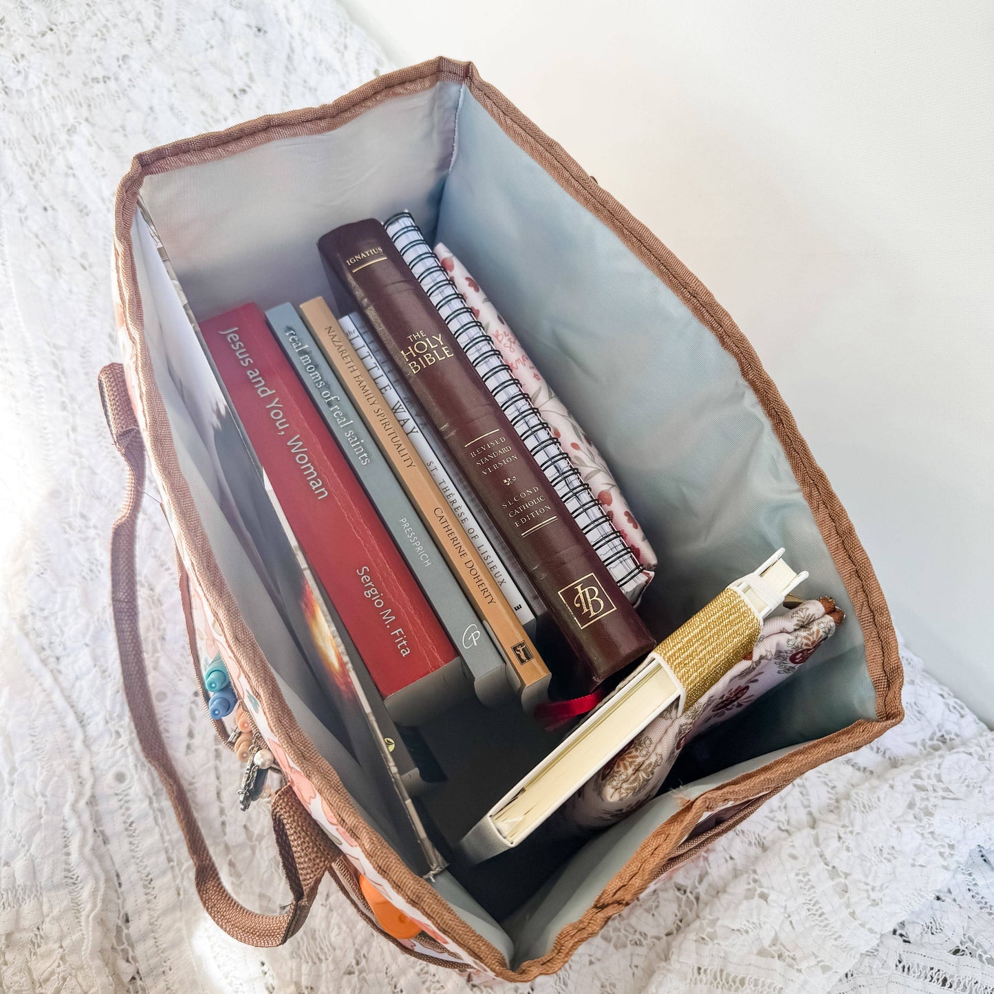 The Little Rose Shop - Catholic Prayer Corner Caddy