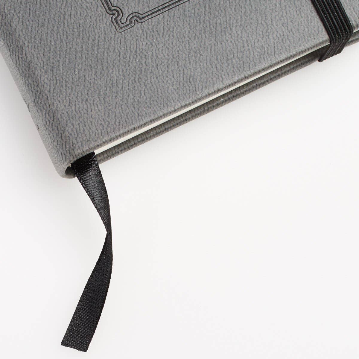 Christian Art Gifts - Notebook Faux Leather Gray Be Strong Josh. 1:9