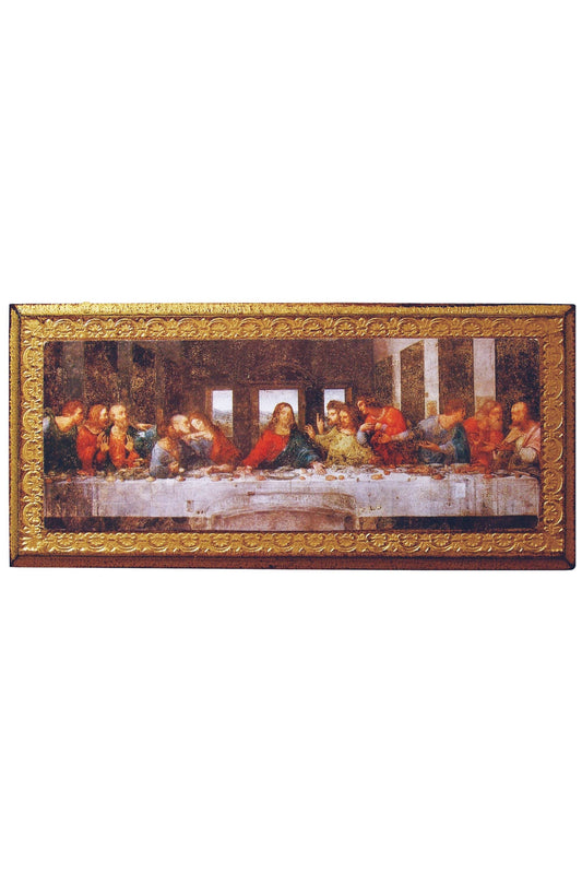 Goldscheider of Vienna - Last Supper Florentine Plaque 11x5"
