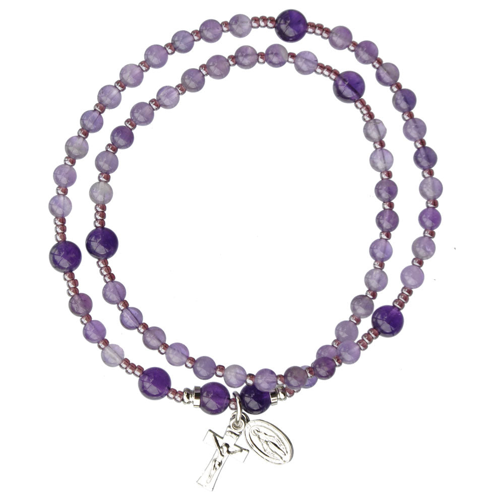 Gemstone Rosary Bracelet