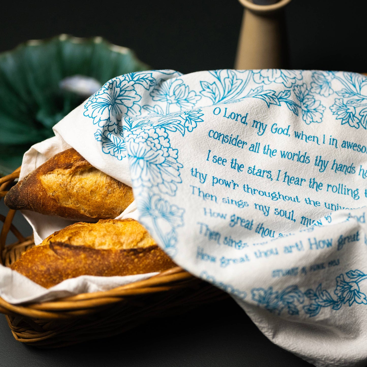 Little Things Studio - How Great Thou Art Hymn Tea Towel – 24"x20"