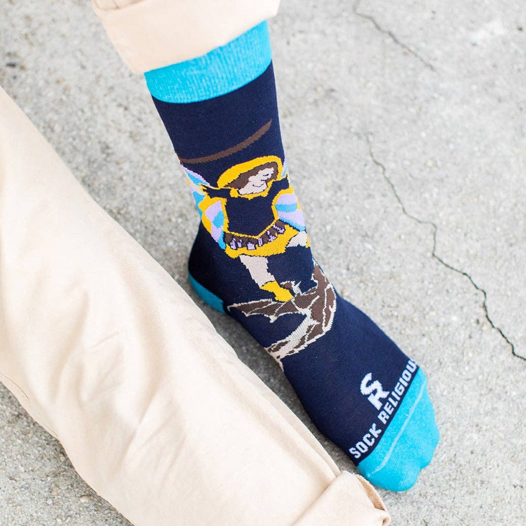 Sock Religious - St. Michael Adult Socks