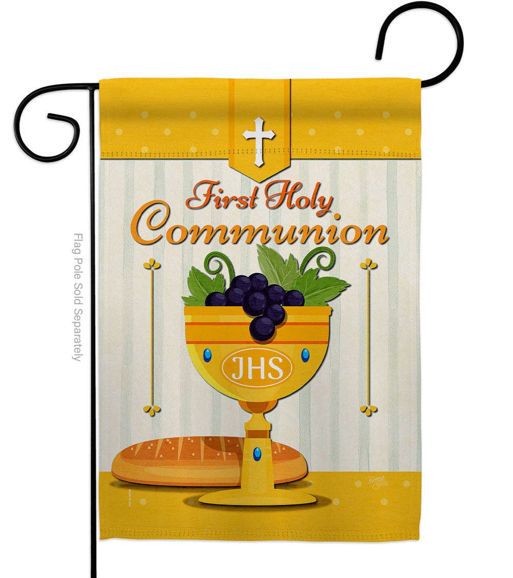 Two Group Flag Co - Flag Holy Communion Faith Garden House 2-Sided Home Décor