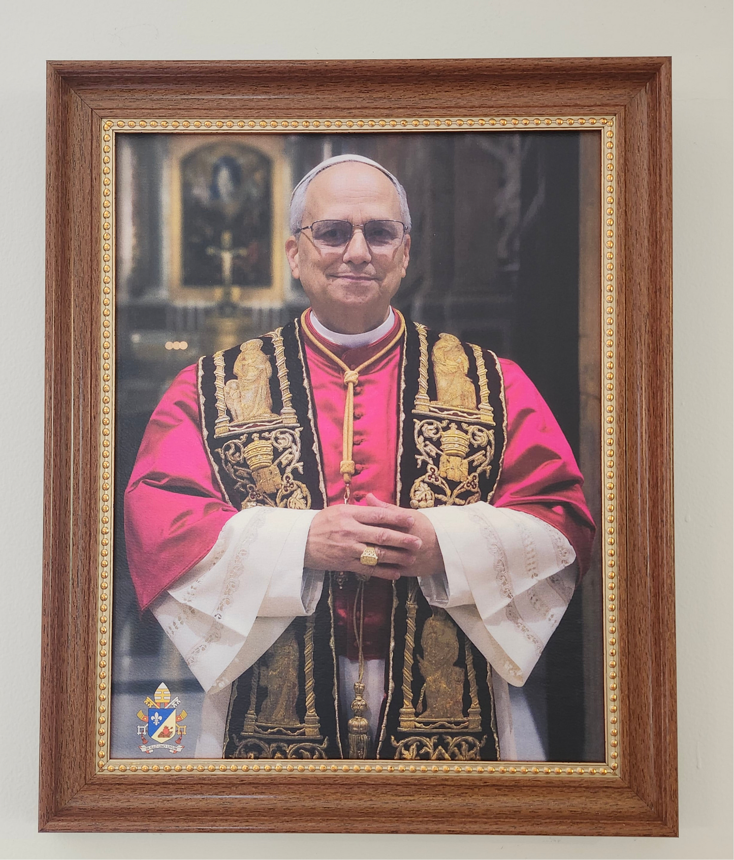 Framed Image of Pope Leo XIV