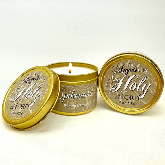 Abba Christian Products - Spikenard - 6oz Gold Tin Candle