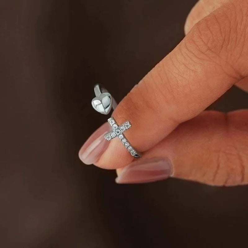 Cross / Heart Ring