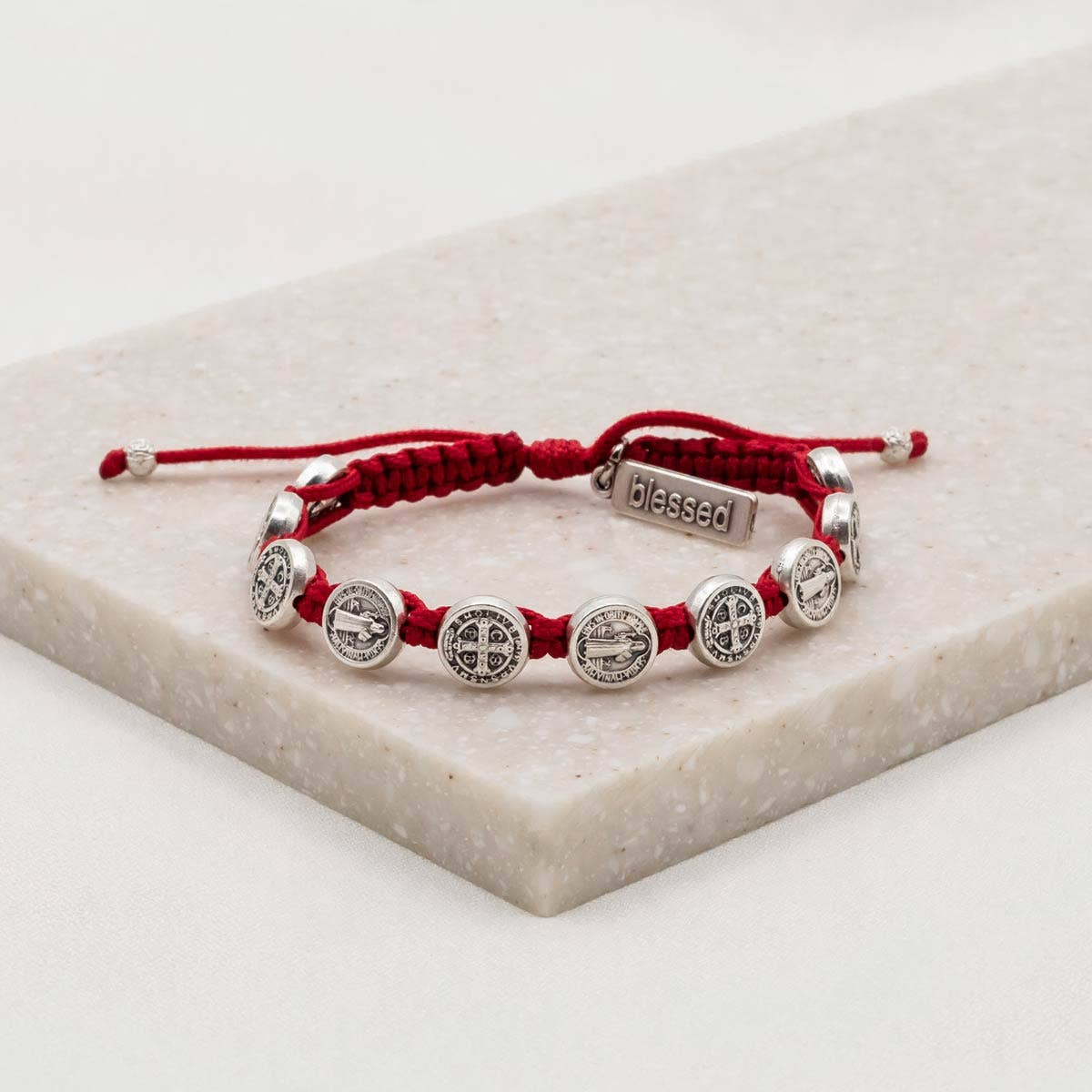 My Saint My Hero - Benedictine Blessing Bracelet - Silver Medals