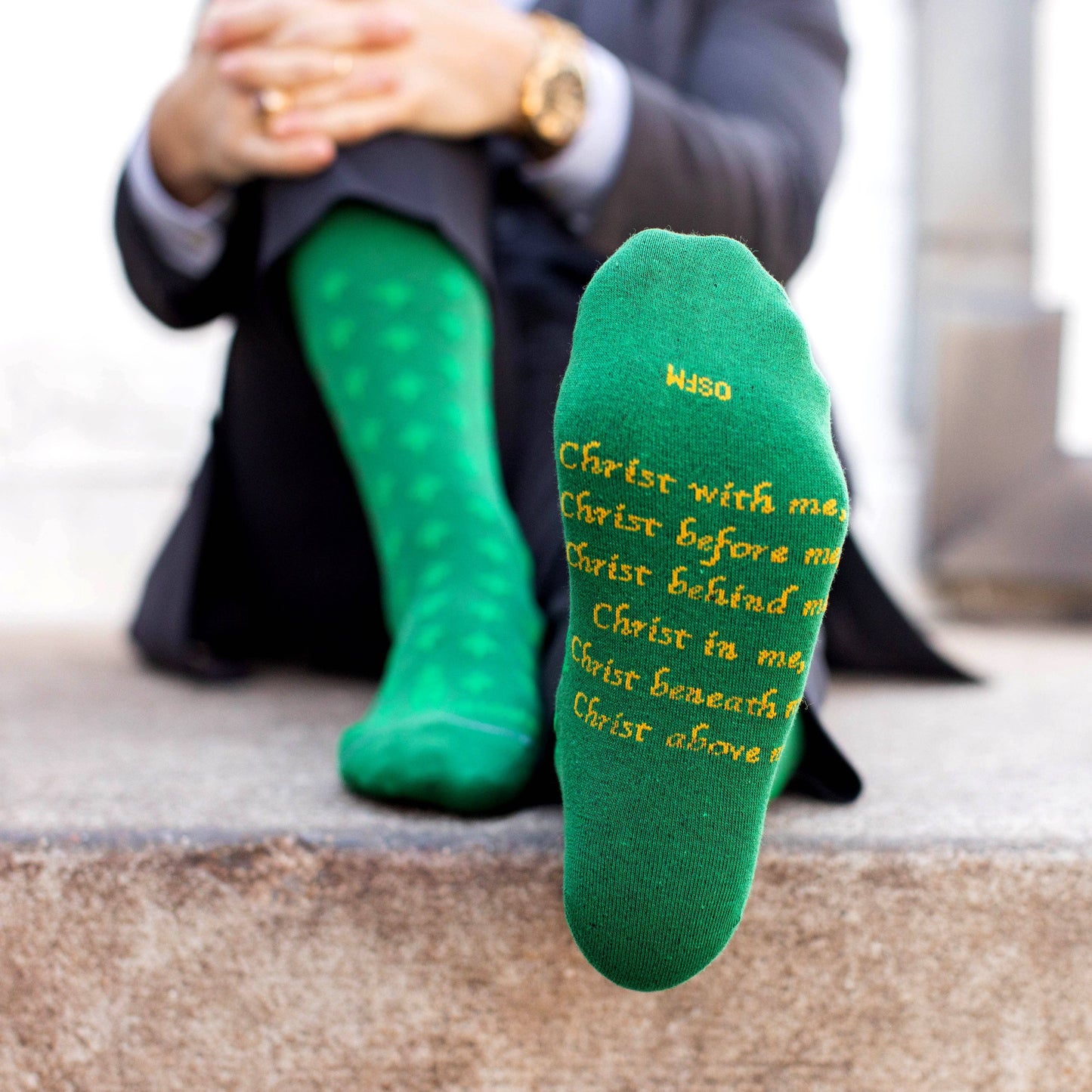 Sock Religious - St. Patrick - High Cross Adult Socks