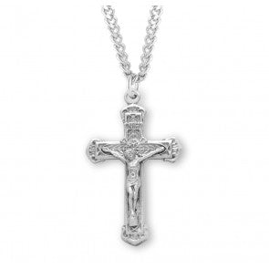 Medium Sterling Crucifix Necklace