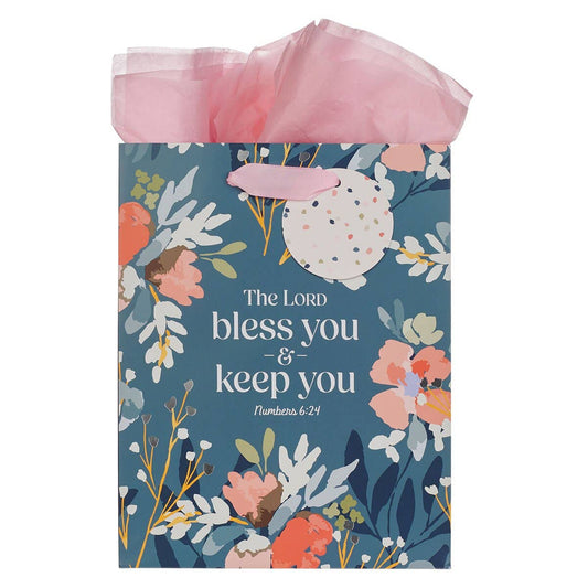 Christian Art Gifts - Gift Bag MD Bless You and Keep you Num. 6:24