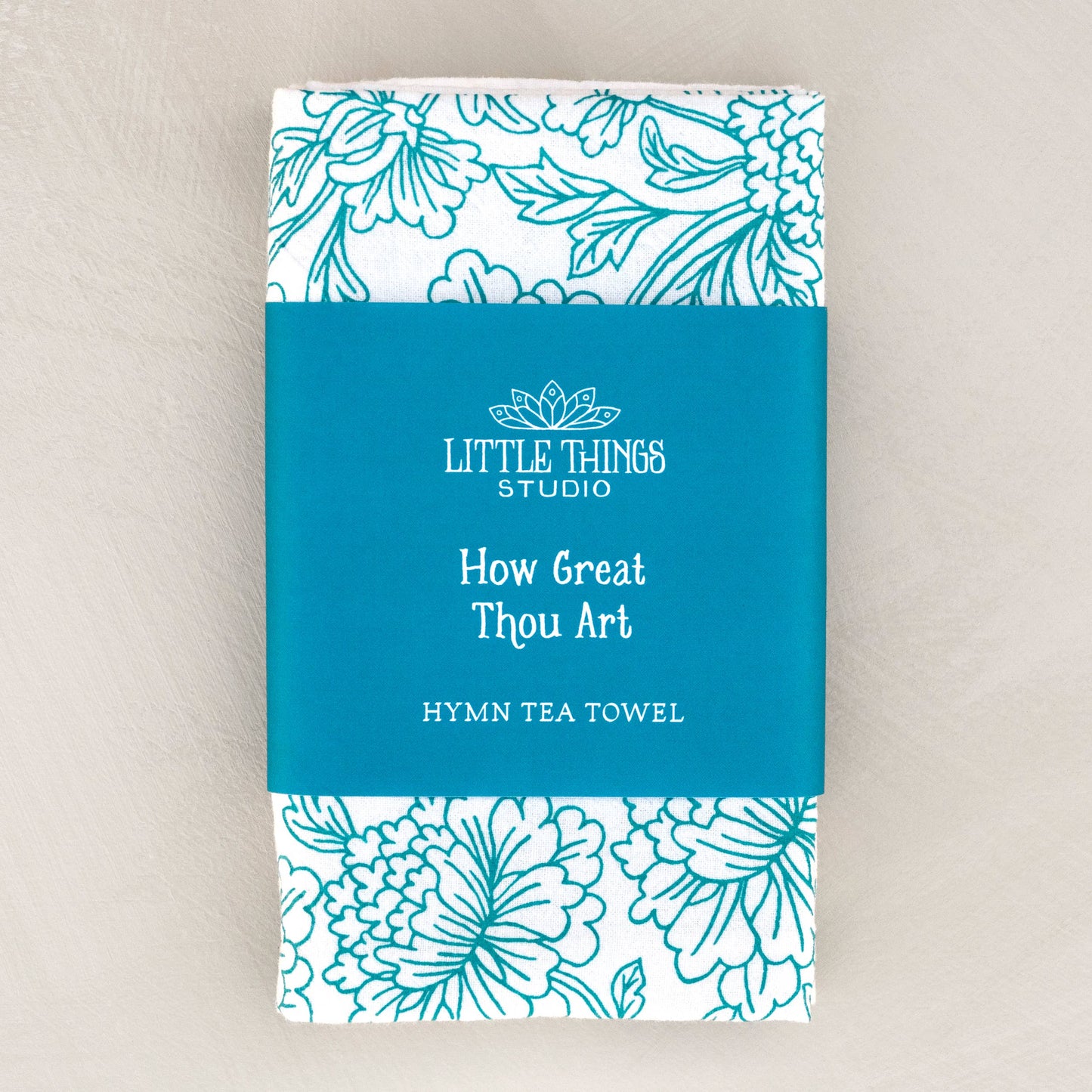 Little Things Studio - How Great Thou Art Hymn Tea Towel – 24"x20"