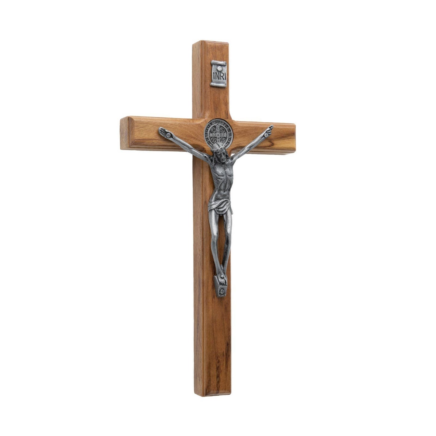 Oremus Mercy - Wall Cross - St. Benedict Wooden   7.5"