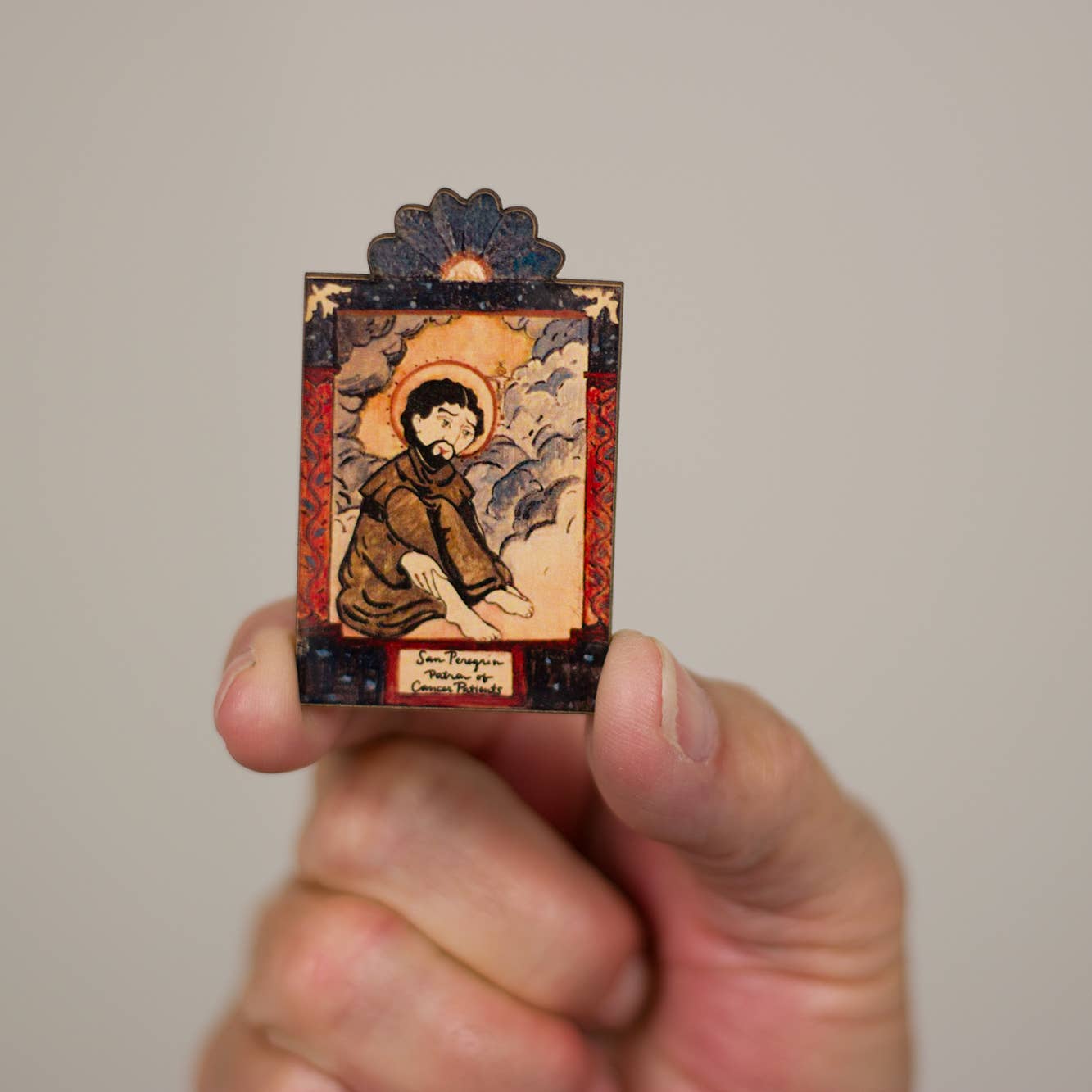 Retablos - San Peregrin - invoked against Cancer