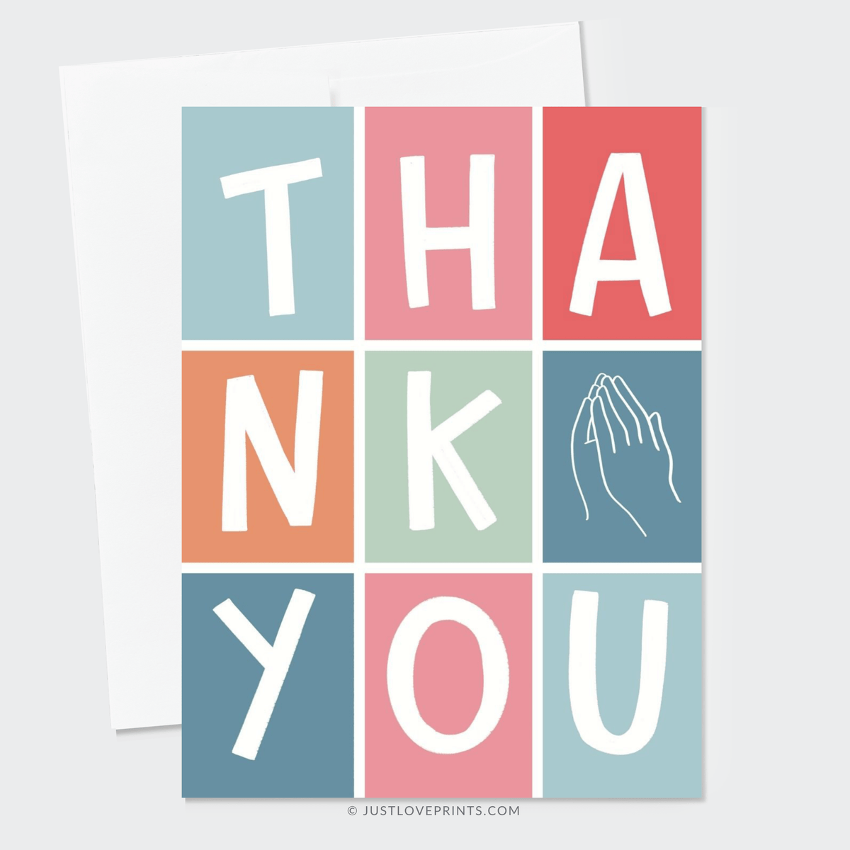 Just Love Prints - Christian Thank You Greeting Card – The Catholic Corner