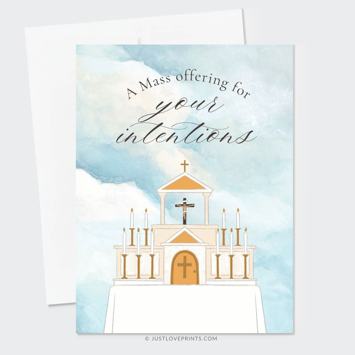 Just Love Prints - Catholic Stickers & Gifts - Catholic Mass Card