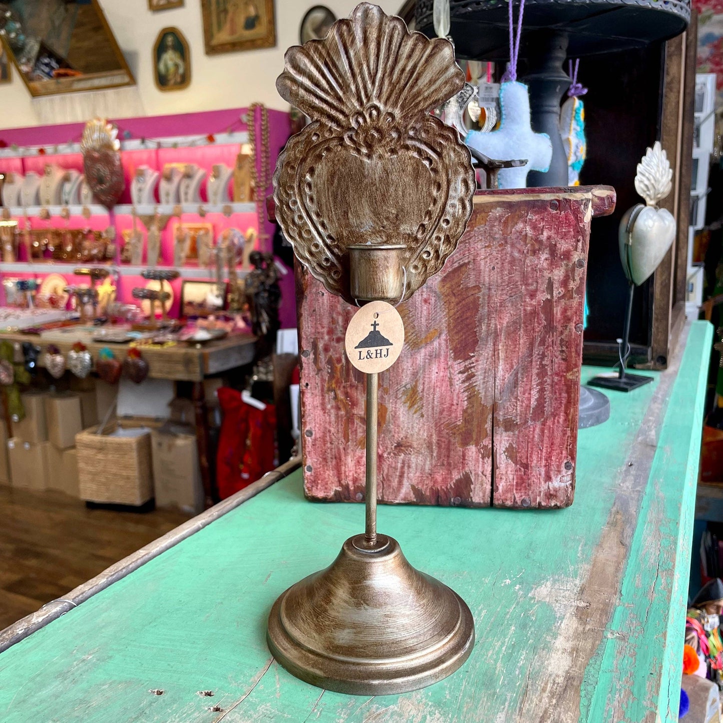 Love and Honor Jesus LLC - Sacred Heart Candle Holder