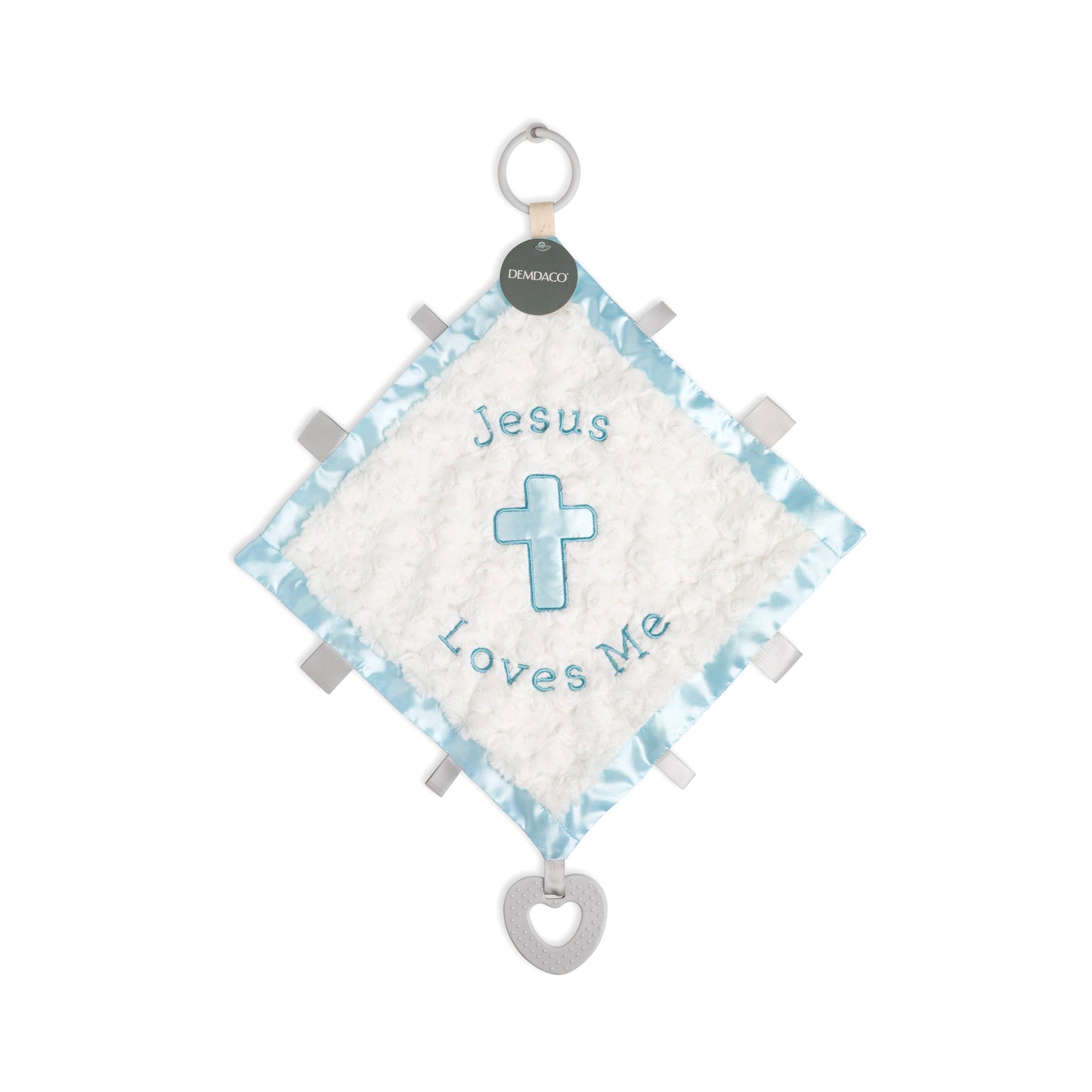 DEMDACO - Jesus Loves Me Activity Blankie - Blue