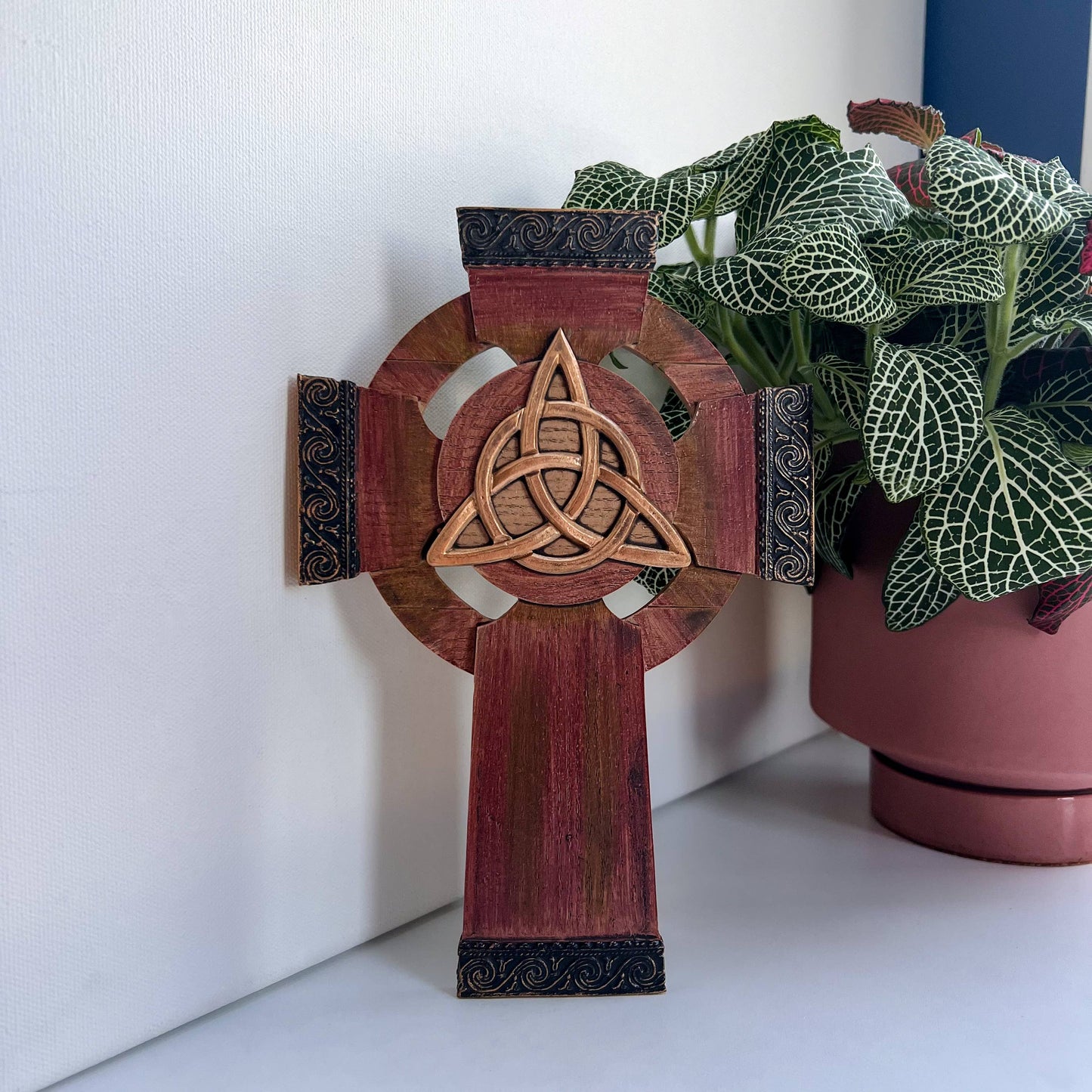 Abbey + CA Gift - Trinity Knot Wall Cross