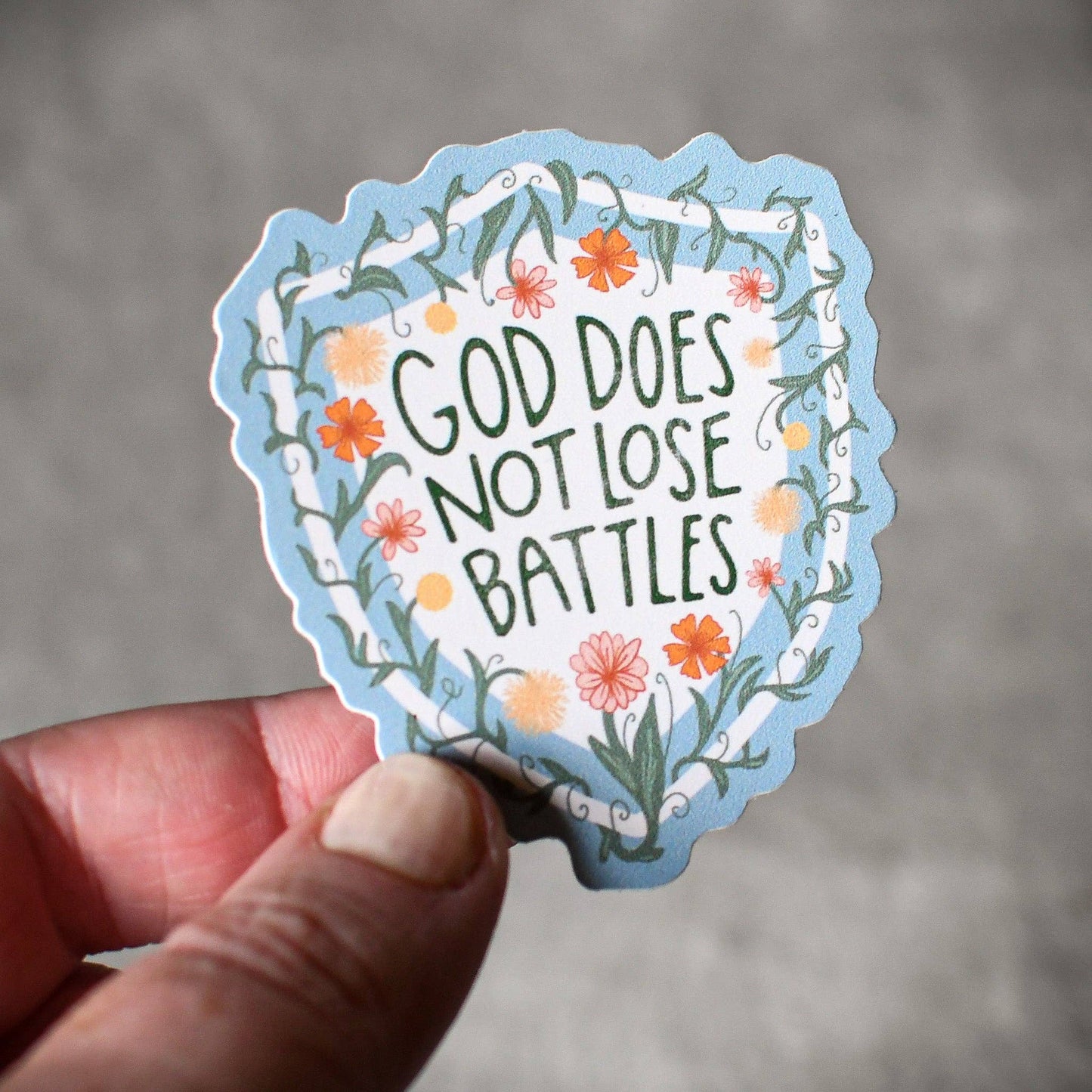 Pink Salt Riot - God Does Not Lose Battles Vinyl Sticker
