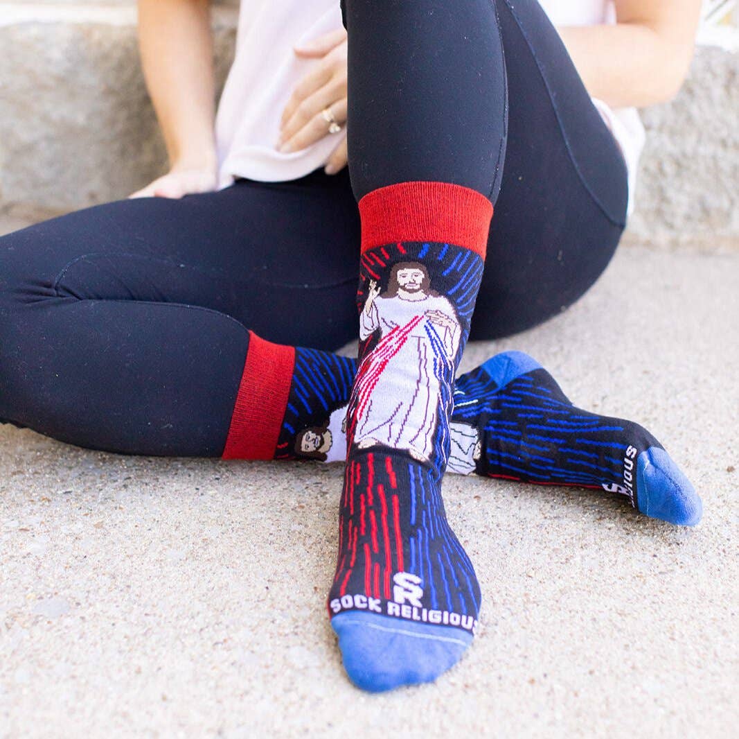 Sock Religious - Divine Mercy Adult Socks
