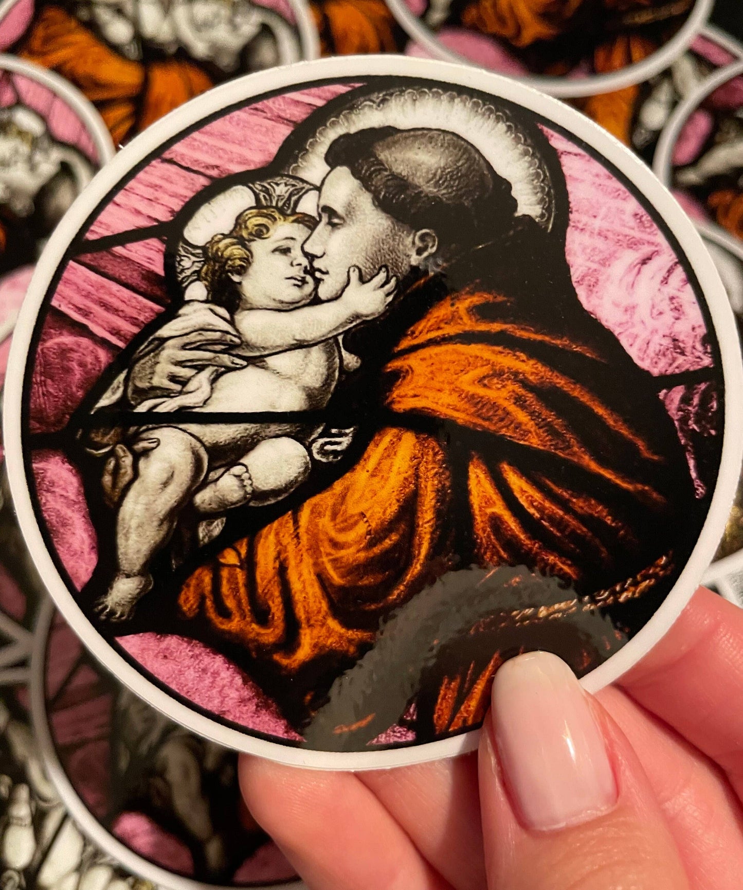Bright Greetings - St. Anthony of Padua 3" vinyl sticker