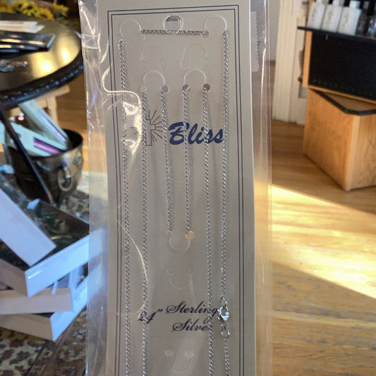 Sterling Silver 24” chain