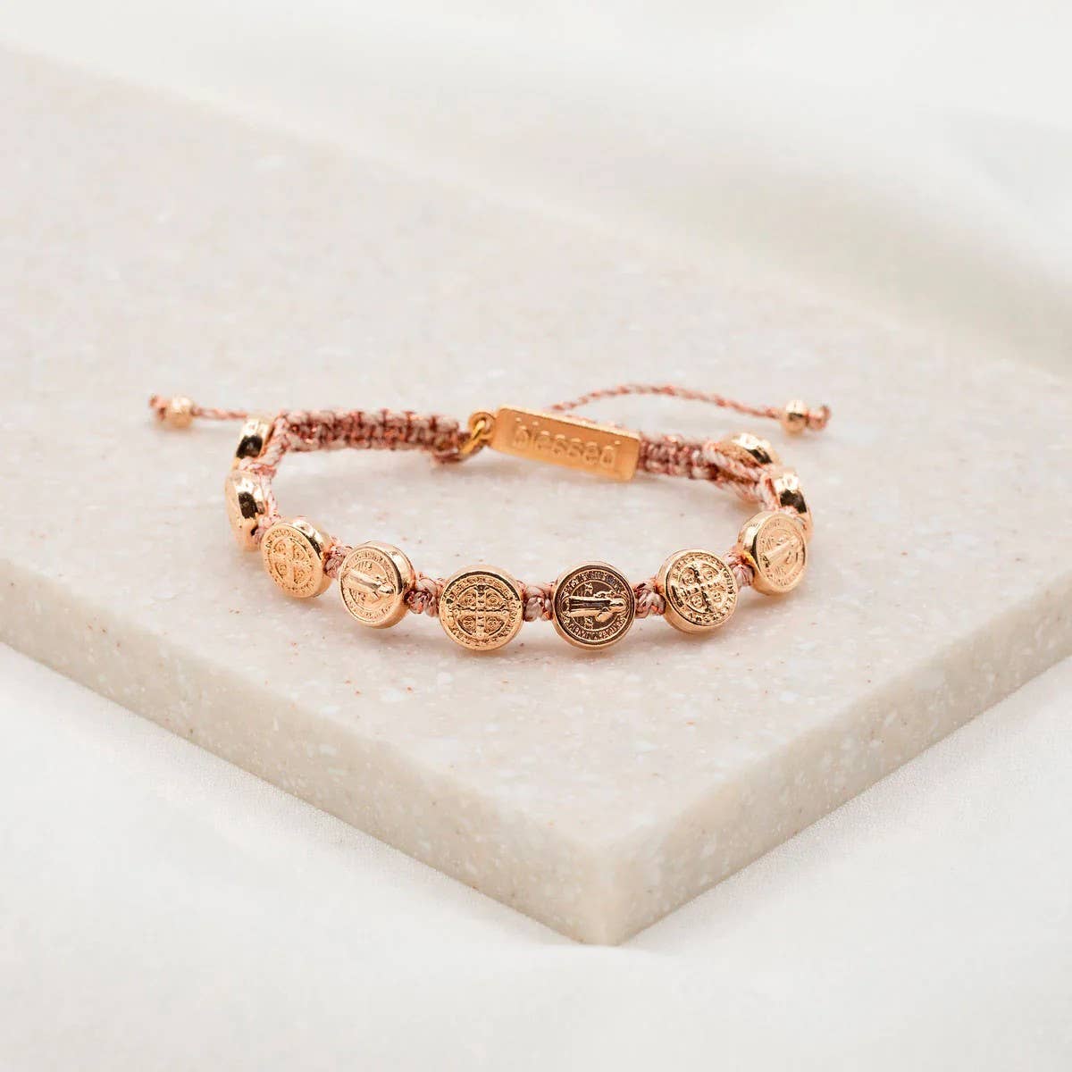 My Saint My Hero - Benedictine Blessing Bracelet - Copper / Rose Gold