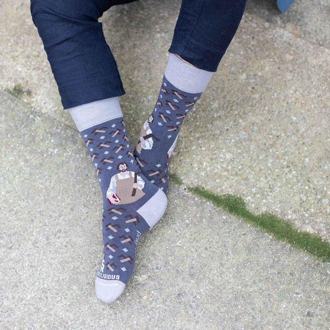 Sock Religious - St. Joseph the Worker Adult Socks