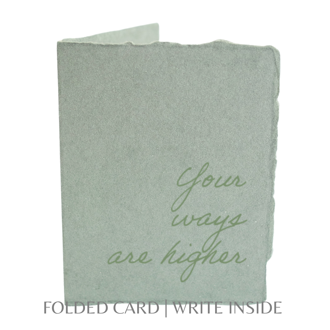 Paper Baristas - Your ways are higher | Religious Christian Greeting Card