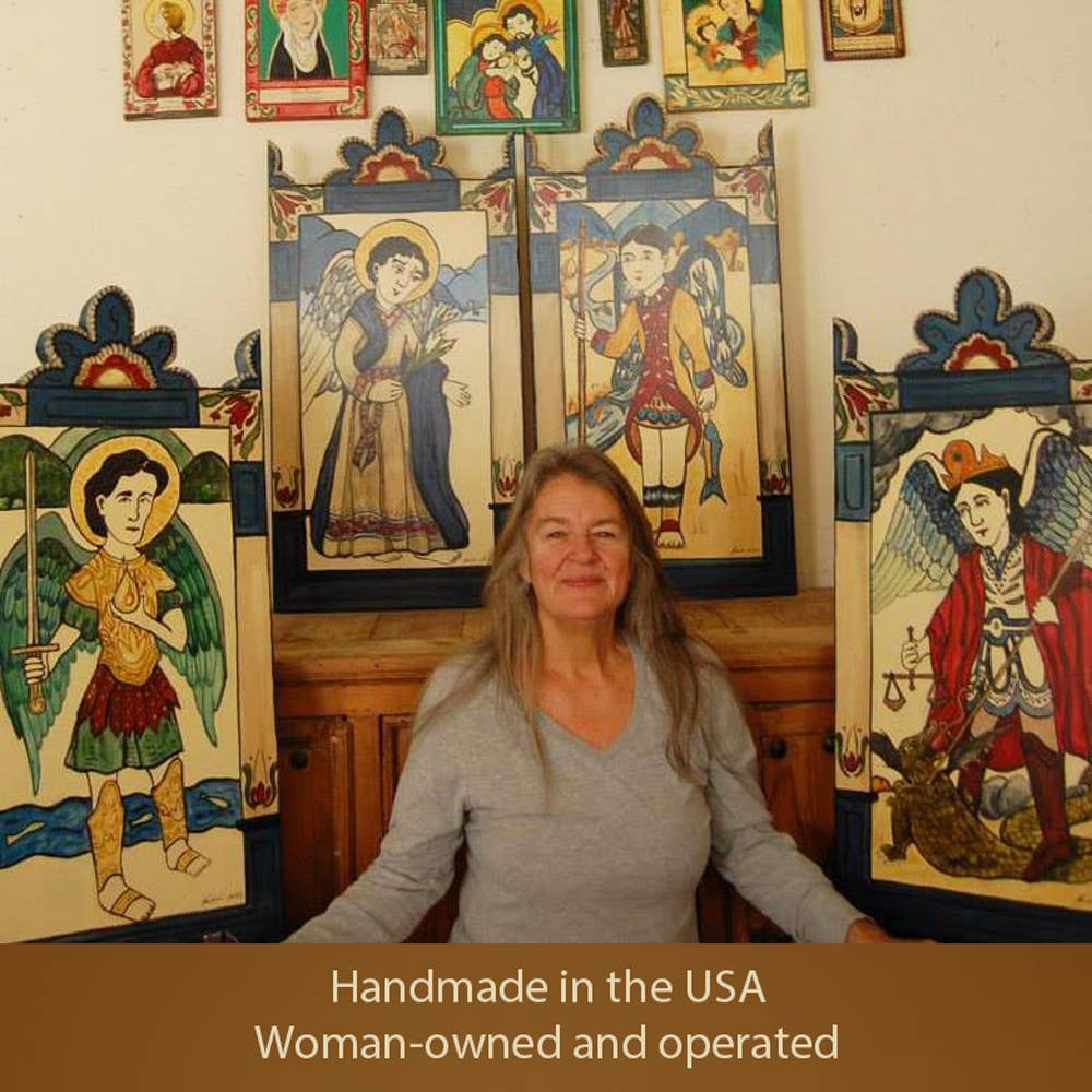 Lynn Garlick Retablos - Our Lady of Fatima-Our Lady of the Rosary