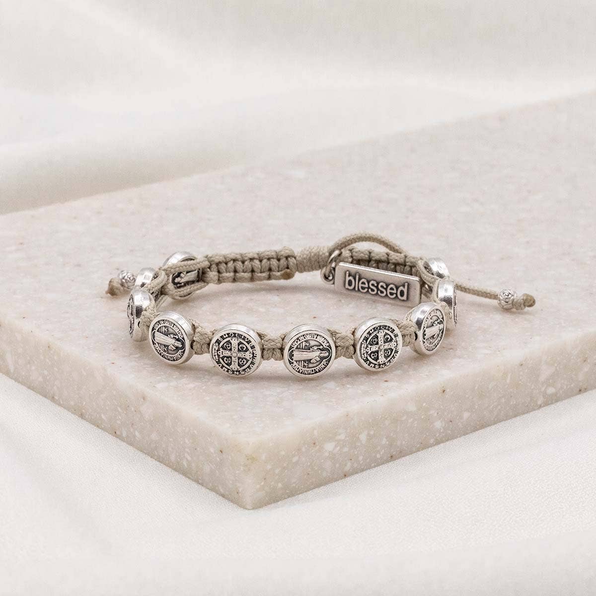 My Saint My Hero - Benedictine Blessing Bracelet - Silver Medals