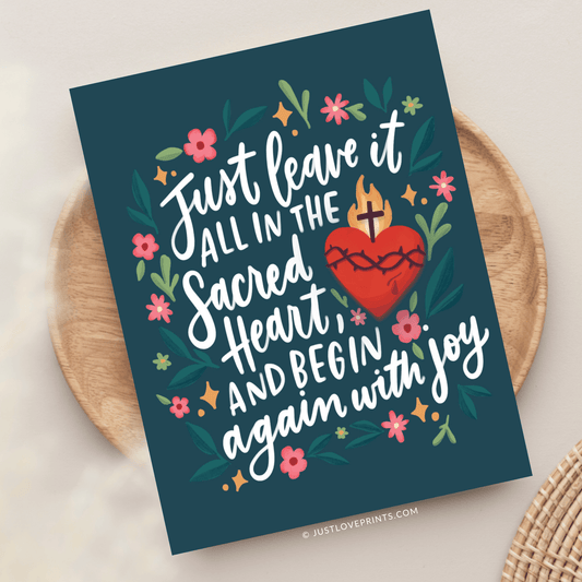 Just Love Prints - Begin Again with Joy Greeting Card