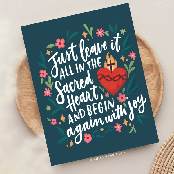 Just Love Prints - Begin Again with Joy Greeting Card