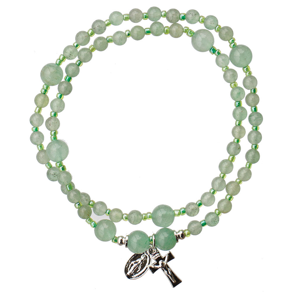 Gemstone Rosary Bracelet