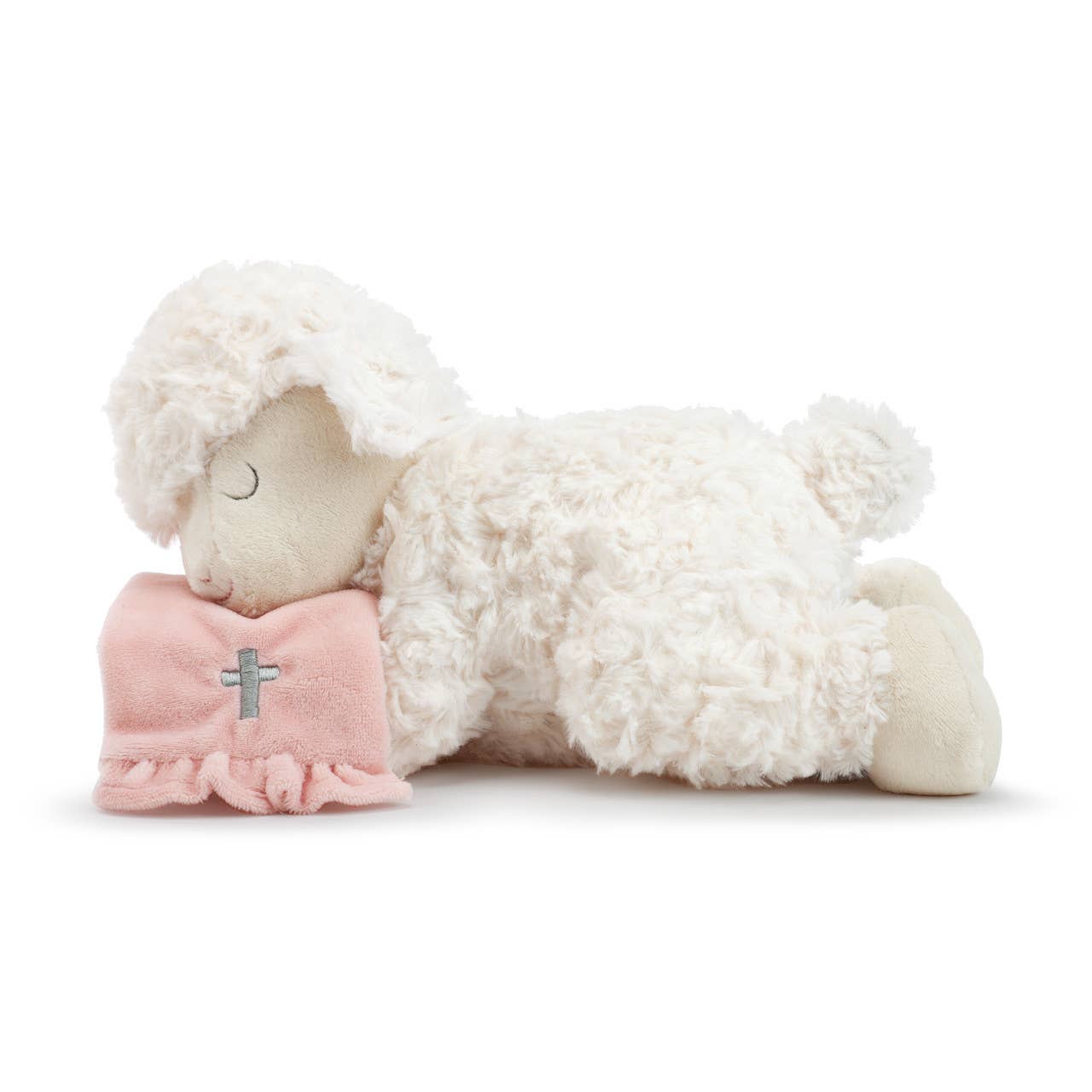 DEMDACO - Pink Goodnight Prayer Mechanical Lamb