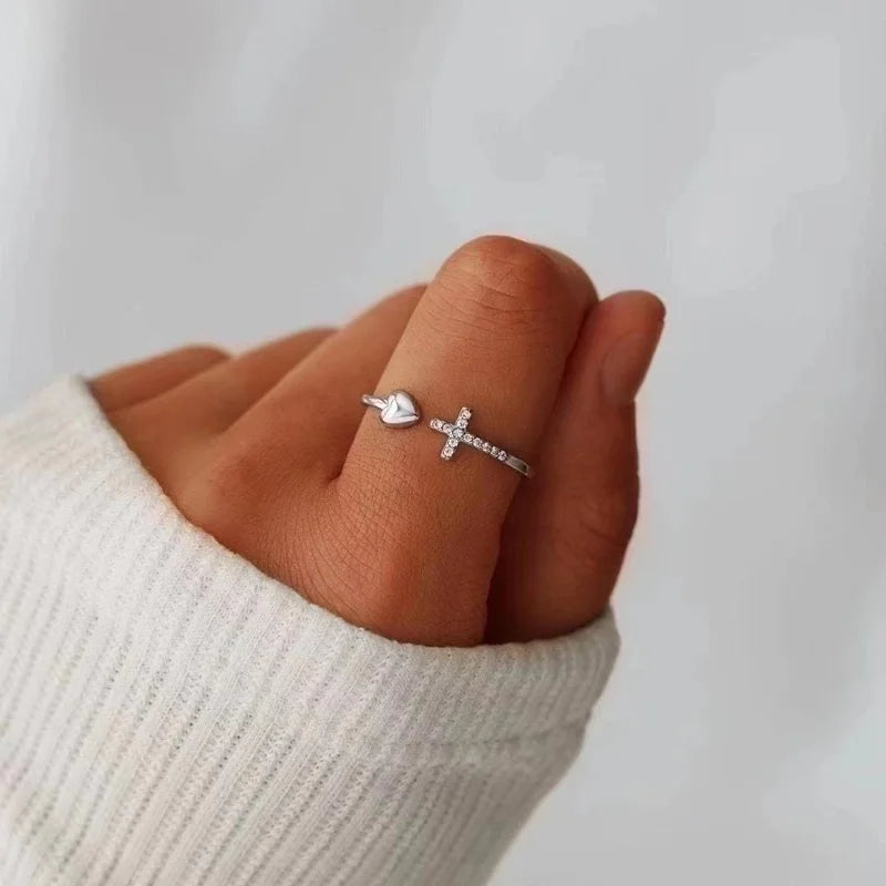 Cross / Heart Ring