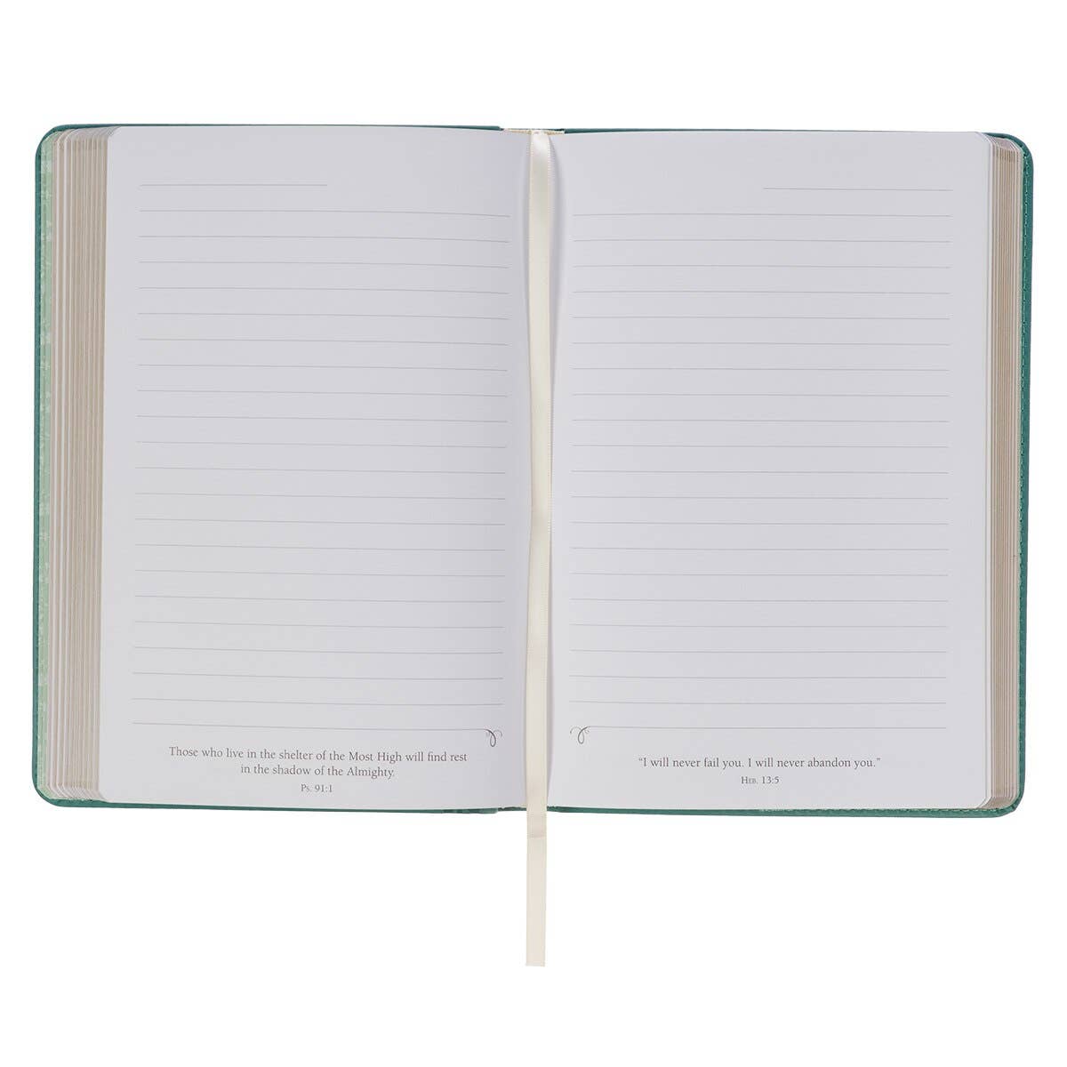 Christian Art Gifts - Journal Classic Teal Be Still & Know Ps. 46:10