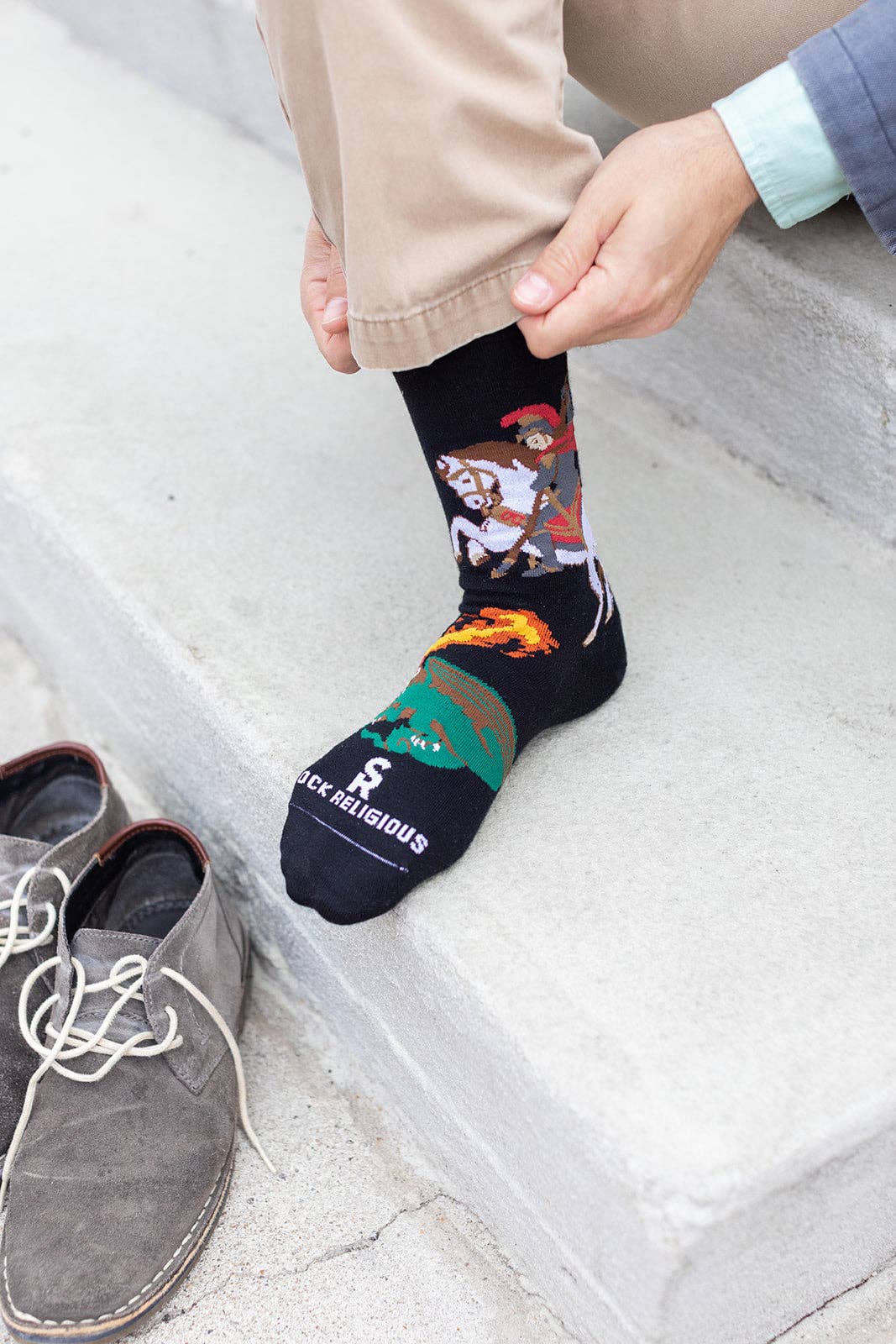Sock Religious - St. George Adult Socks