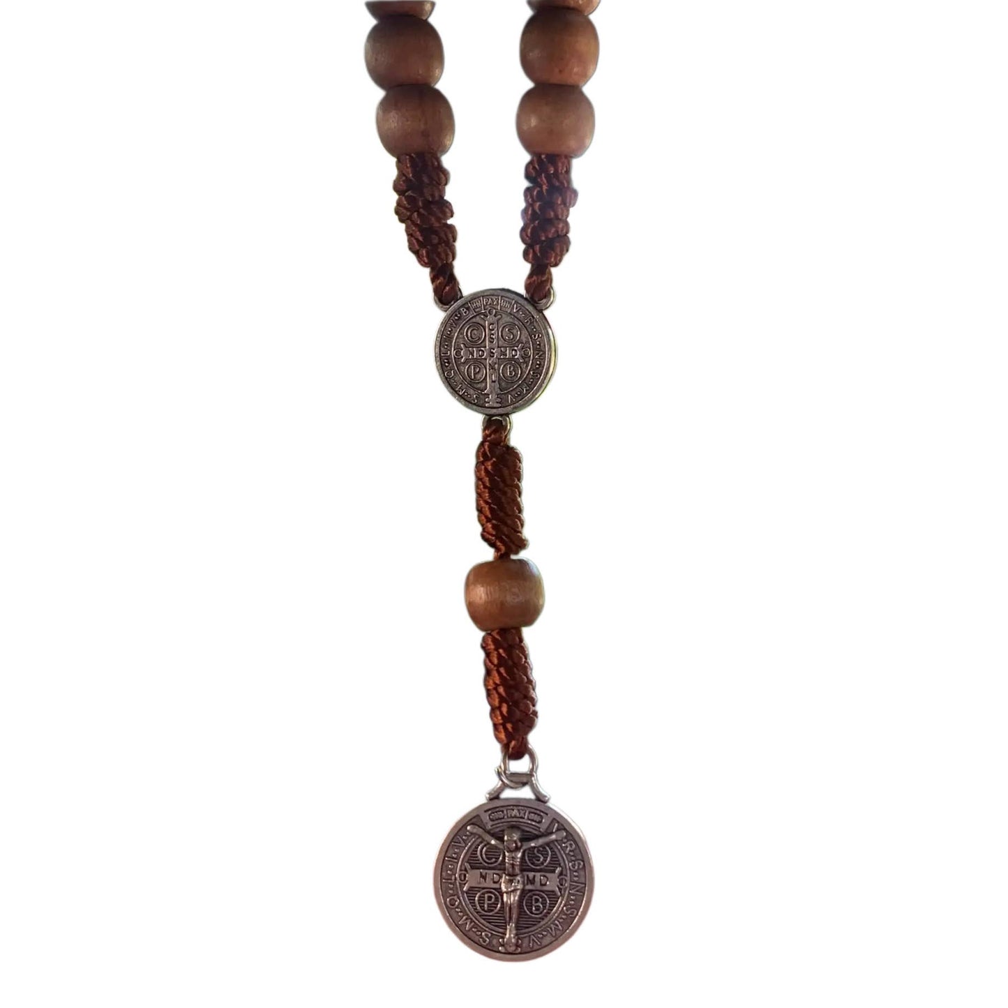 Oremus Mercy - St. Benedict Rearview Mirror Decade 8"