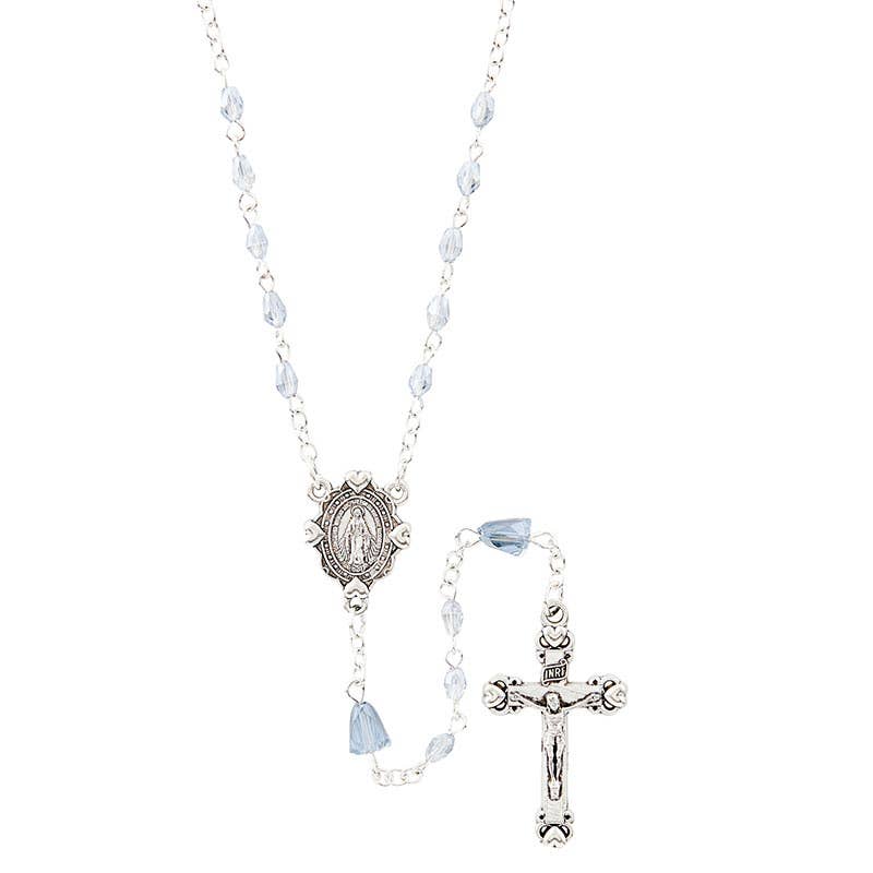 Petite  - 5 Bead Silver necklace